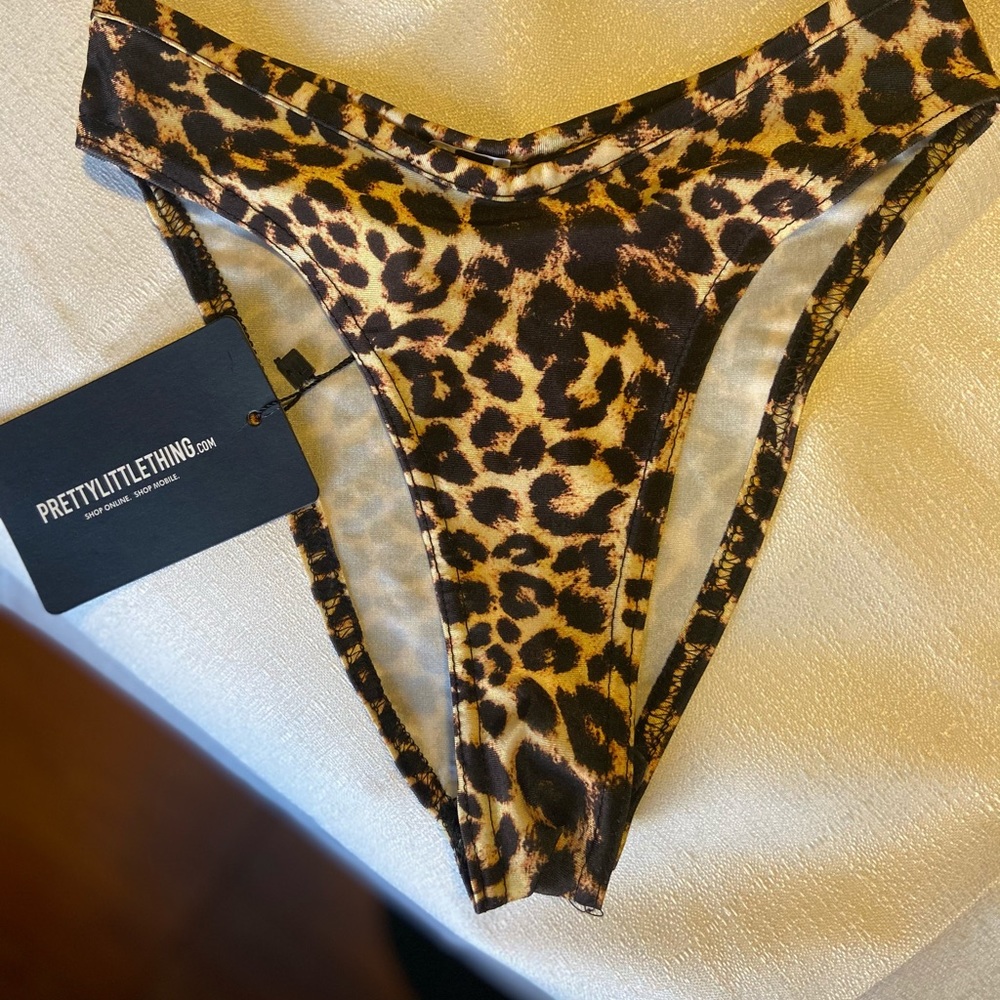 Pretty little things leopard bikini bottom